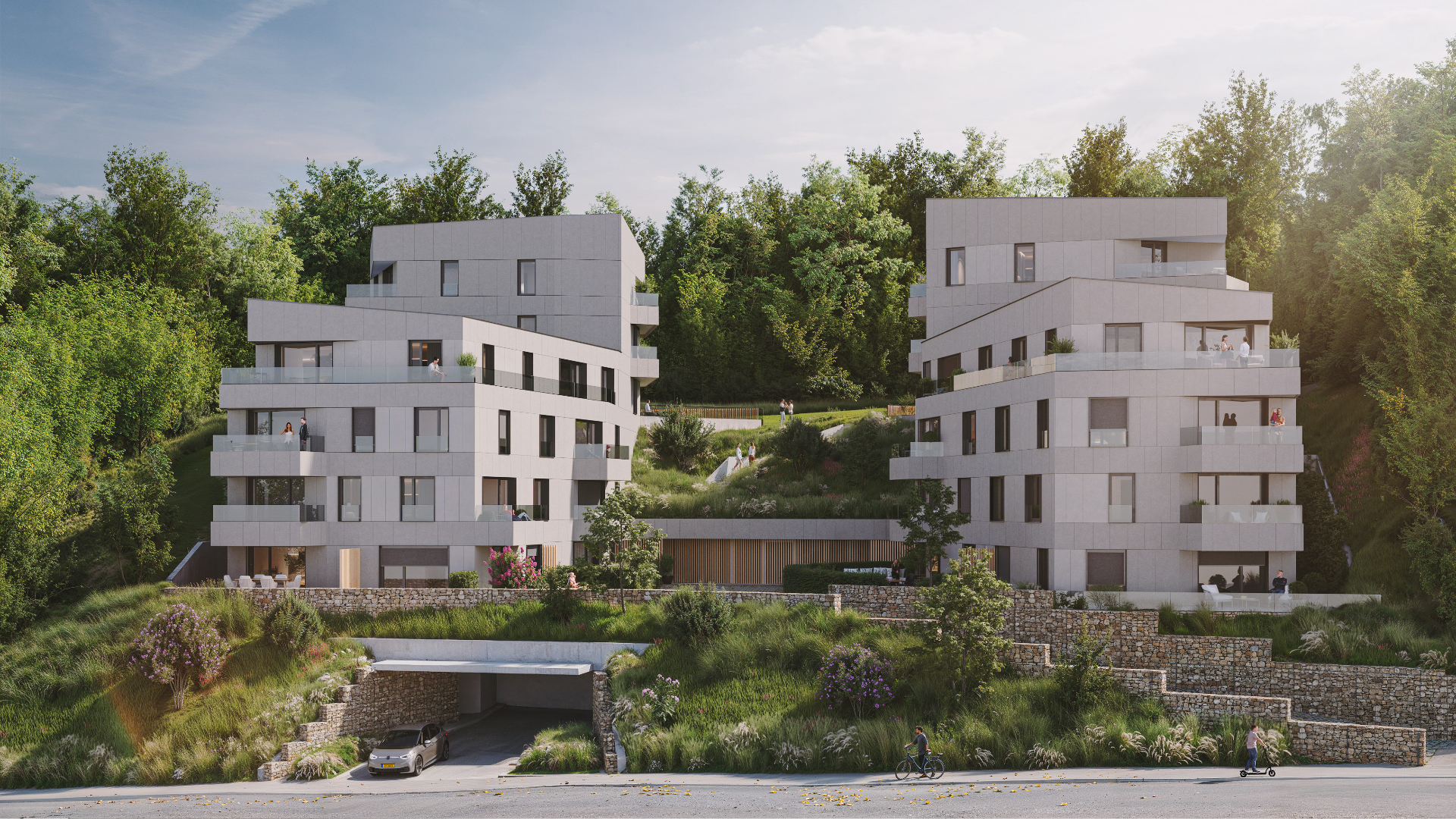 Rendu architectural de la Résidence Eden à Luxembourg