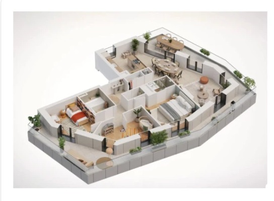 Exemple d'appartement 3 chambres
